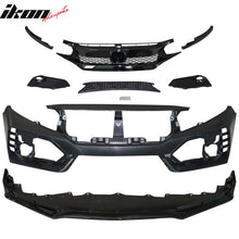 Load image into Gallery viewer, 2016-2021 Honda Civic Type R Gloss Black Front Bumper Cover &amp; Lip