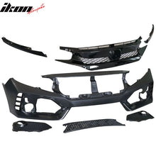 Load image into Gallery viewer, 2016-2021 Honda Civic Type-R Front Bumper + Grille + Lip Gloss Black