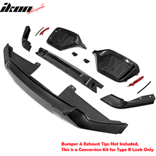 Load image into Gallery viewer, 2017-2021 Honda Civic HB TypeR Style Primer Front Bumper Conversion PP