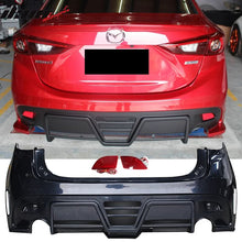 Load image into Gallery viewer, 2014-2016 Mazda 3 KS Style Rear Bumper Conversion W/ Red LED Lights