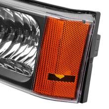 Load image into Gallery viewer, 03-07 Chevrolet Avalanche Silverado Bumper Lights Black Amber