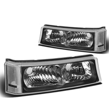 Load image into Gallery viewer, 2003-2007 Chevrolet Avalanche Silverado Bumper Lights Black Clear