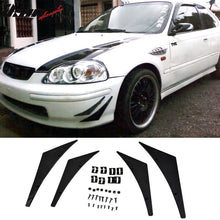 Load image into Gallery viewer, Universal Front Bumper Lip Fins Spoiler Canards Valence Chin 4 PC