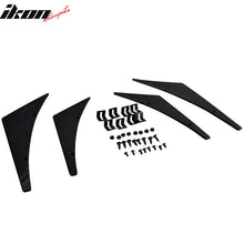 Load image into Gallery viewer, Universal Front Bumper Lip Fins Spoiler Canards Valence Chin 4 PC