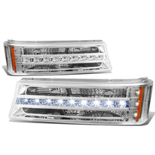 Load image into Gallery viewer, 2003-2006 Chevrolet Silverado LED DRL Bumper Lights Chrome Housing