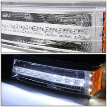 Load image into Gallery viewer, 2003-2006 Chevrolet Silverado LED DRL Bumper Lights Chrome Housing