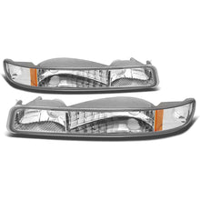 Load image into Gallery viewer, 99-06 GMC Sierra / Yukon Chrome Amber Corner Bumper Lights 2PC