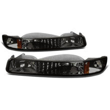 Load image into Gallery viewer, 99-07 GMC Sierra / 00-06 Yukon Smoke Amber Corner Bumper Lights 2PC