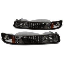 Load image into Gallery viewer, 99-07 GMC Sierra / 00-06 Yukon Smoke Amber Corner Bumper Lights 2PC