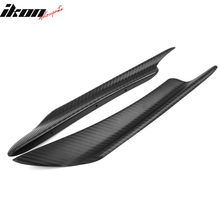 Load image into Gallery viewer, Universal Fit 40CM 2PC Front Bumper Lip Canards Carbon Texture PP