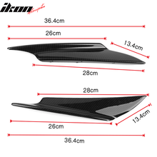 Load image into Gallery viewer, Universal Fit 36CM 2PC Front Bumper Lip Canards Carbon Fiber Print