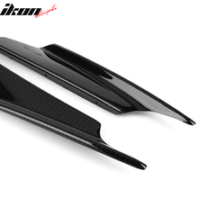 Load image into Gallery viewer, Universal Fit 36CM 2PC Front Bumper Lip Canards Carbon Fiber Print