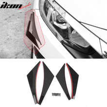 Load image into Gallery viewer, Universal Fit 4PCS V2 Front Bumper Lip Canard Splitter Carbon Fiber