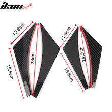 Load image into Gallery viewer, Universal Fit 4PCS V2 Front Bumper Lip Canard Splitter Carbon Fiber