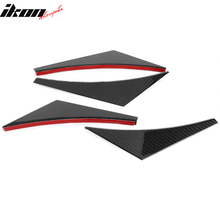 Load image into Gallery viewer, Universal Fit 4PCS V2 Front Bumper Lip Canard Splitter Carbon Fiber