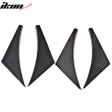 Load image into Gallery viewer, Universal Fit 4PCS V2 Front Bumper Lip Canard Splitter Carbon Fiber