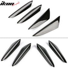 Load image into Gallery viewer, Universal V3 Style Front Bumper Lip Canards Splitters Fin 4Pc CF