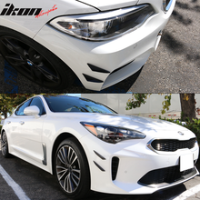 Load image into Gallery viewer, Universal V3 Style Front Bumper Lip Canards Splitters Fin 4Pc CF