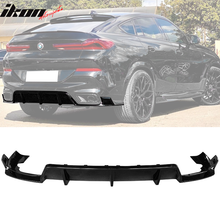 Load image into Gallery viewer, 2020-2023 Bmw G06 X6 Ikon Style Gloss Black Rear Bumper Diffuser-pp