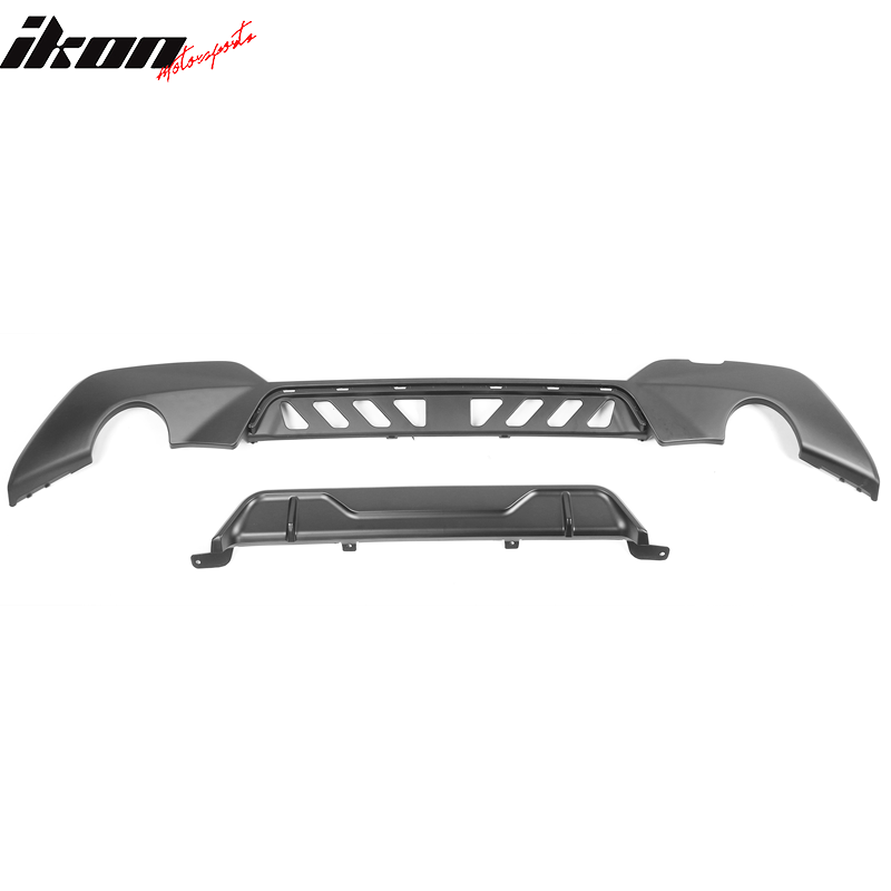 2019-2022 BMW 330i M Sport Dual Single Exhaust Rear Lip Diffuser PP