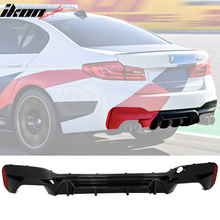 Load image into Gallery viewer, 2018-2019 BMW F90 M5 M-P Style Gloss Black Rear Bumper Diffuser