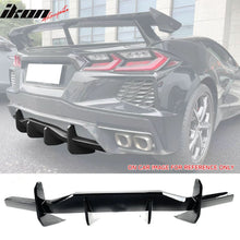 Load image into Gallery viewer, 2020-2025 Chevy Corvette C8 Gloss Black Rear Bumper Diffuser ABS