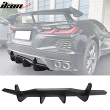 Load image into Gallery viewer, 2020-2025 Chevy Corvette C8 Matte Black Rear Bumper Diffuser ABS
