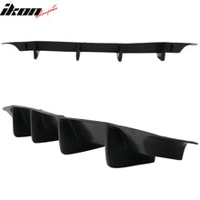 Load image into Gallery viewer, 2006-2010 Dodge Charger 4 Fin Unpainted Black Rear Bumper Diffuser PU