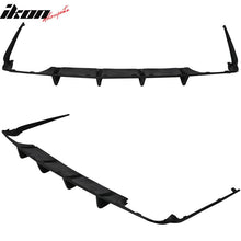 Load image into Gallery viewer, 2011-2014 Dodge Charger 4 Fin Unpainted Black Rear Bumper Diffuser PU