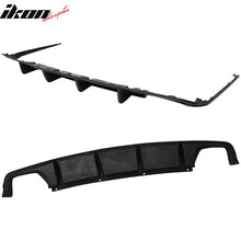 Load image into Gallery viewer, 2011-2014 Dodge Charger 4 Fin Unpainted Black Rear Bumper Diffuser PU