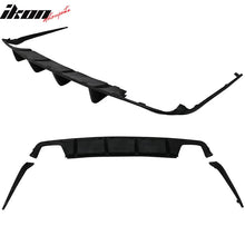 Load image into Gallery viewer, 2011-2014 Dodge Charger 4 Fin Unpainted Black Rear Bumper Diffuser PU