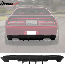 Load image into Gallery viewer, 2015-2024 Dodge Challenger IKON Style Matte Black Rear Diffuser PP