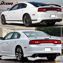 Load image into Gallery viewer, 2012-2014 Charger SRT8 V2 Style Rear Diffuser w/ Reflective Tape