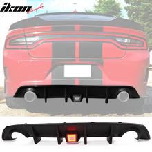 Load image into Gallery viewer, 2015-2023 Dodge Charger Rear Bumper Diffuser w/ LED Brake Light Lamp