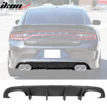 Load image into Gallery viewer, 2015-2023 Dodge Charger Rear Bumper Quad Exhaust Rear Lip Diffuser PP