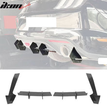 Load image into Gallery viewer, 2018-2021 Ford Mustang EcoBoost Gloss Black Rear Bumper Diffuser ABS
