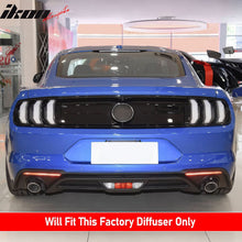 Load image into Gallery viewer, 2018-2021 Ford Mustang EcoBoost Gloss Black Rear Bumper Diffuser ABS