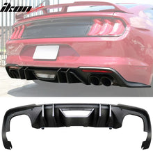 Load image into Gallery viewer, 2018-2024 Ford Mustang S550 2DR Matte Black Rear Bumper Diffuser PP