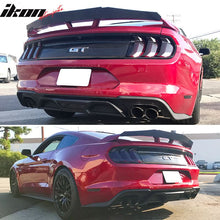 Load image into Gallery viewer, 2018-2024 Ford Mustang S550 2DR Matte Black Rear Bumper Diffuser PP
