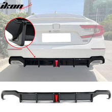 Load image into Gallery viewer, 2018-2022 Honda Accord Sport LED Rear Lip Diffuser Carbon Fiber Print