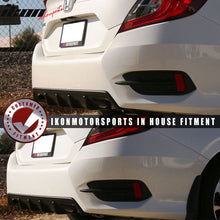 Load image into Gallery viewer, 2016-2020 Honda Civic Sedan Unpainted Black Rear Bumper Diffuser PP