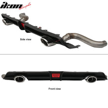 Load image into Gallery viewer, 2016-2021 Honda Civic Rear Bumper Diffuser w/ 4in Exhaust Tips