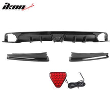 Load image into Gallery viewer, 2022-2023 Honda Civic Sedan 4-Door Rear Bumper Diffuser Lip 3PC PP