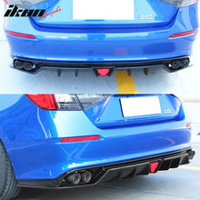 Load image into Gallery viewer, 2022-2023 Honda Civic Sedan 4-Door Rear Bumper Diffuser Lip 3PC PP