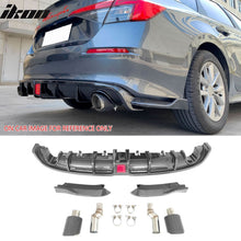 Load image into Gallery viewer, 2022-2024 Civic EX/Touring/Si Sedan Gloss Rear Diffuser W/LED+Dual Tip