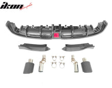 Load image into Gallery viewer, 2022-2024 Civic EX/Touring/Si Sedan Gloss Rear Diffuser W/LED+Dual Tip