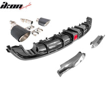 Load image into Gallery viewer, 2022-2024 Civic EX/Touring/Si Sedan Gloss Rear Diffuser W/LED+Dual Tip