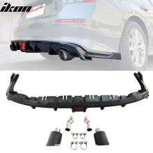 Load image into Gallery viewer, 2022-2024 Civic EX/Touring/Si Sedan Gloss Rear Diffuser W/LED+Dual Tip
