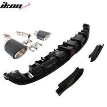 Load image into Gallery viewer, 2022-2024 Civic EX/Touring/Si Sedan Gloss Rear Diffuser W/LED+Dual Tip