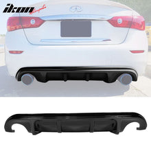 Load image into Gallery viewer, 2014-2017 Infiniti Q50  Rear Bumper Diffuser Spoiler Lip  ABS Sedan